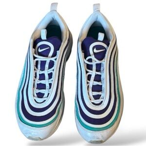 Nike Air Max 97 White Purple Teal Sneakers Men’s Size 9 Running Shoes